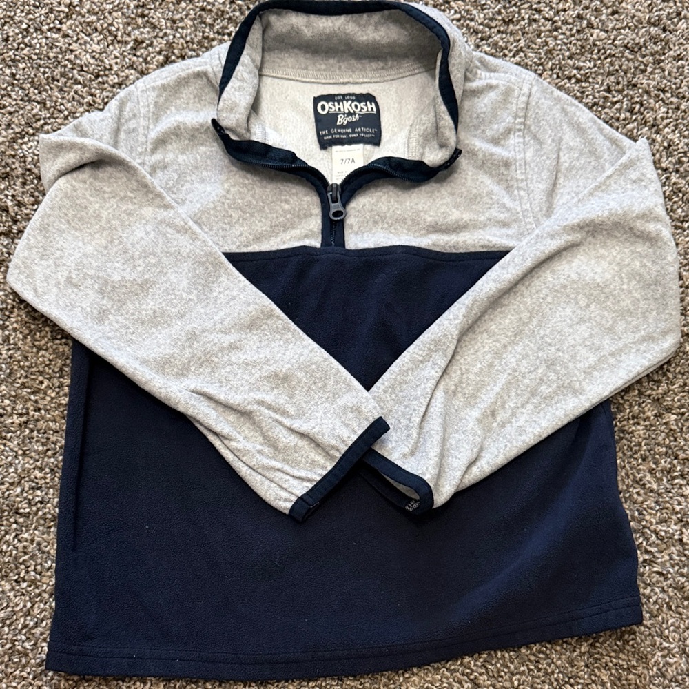 OshKosh B'gosh Kids' Two-Tone Half-Zip Sweatshirt